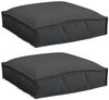vidaXL Kissen 2 pcs Schwarz 40 x 40 x 8 cm Oxford-Stoff 42001582 Bild 2
