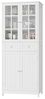 HOMECHO Hochschrank 180 cm Küchenschrank mit 4 Türen und 2 Schubladen, Weiß Bild 4