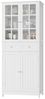 HOMECHO Hochschrank 180 cm Küchenschrank mit 4 Türen und 2 Schubladen, Weiß Bild 5