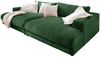 KAWOLA Big Sofa MADELINE Cord smaragd 85 x 170 x 290 cm Bild 3