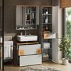 Badmöbel-Set Eden Grau/Artisan 3 Teile Vicco Bild 5