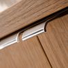 Waschtisch Skelbolu mit Türen 80x57x39 cm Eicheoptik [en. casa] Bild 3