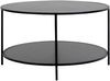 Couchtisch >Vita< in Schwarz, Melamin - 80x45x80cm (BxHxT) Bild 3