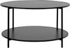 Couchtisch >Vita< in Schwarz, Melamin - 80x45x80cm (BxHxT) Bild 2