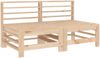 vidaXL Mittelsofas mit Kissen 2 Stk. Massivholz Kiefer 825688 Bild 3