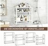 BlingBin Badregal Badezimmerregal Bambus 3 Ebenen, Wandregal Organizer, Standregal, Handtuchhalter, Hängestange für Badezimmer 1-tlg, verstellbare Schicht, schwebender Wandständer oder Ständer mit Stange Bild 3