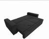 Wohnero24 Modernes Sofa MARVIN 233 x 104 cm – Hochwertiger, gemütlicher Cordstoff – Schlaffunktion 185 x 155 cm – Farbe: Dunkelgrau Bild 5
