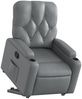 vidaXL Relaxsessel mit Aufstehhilfe Grau Kunstleder 3204775 Bild 3