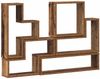 vidaXL Wandregal Wandmontiert mit Speicher Altholz 96 x 12 x 64 cm 879639 Bild 2
