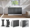 Dachschrägenschrank Rion Anthrazit Landhaus 80 x 81.6 cm mit 2 Türen, Schrankkorpus 60 cm Tiefe Vicco Bild 5