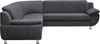 TRENDMANUFAKTUR Ecksofa Rondo wahlweise mit Schlaffunktion, 267x247 cm (BxT), breite Armlehnen, L-Form, wahlweise mit Federkern bestellbar, Füße chromfarben Bild 2