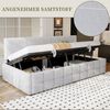 SeedWave Daybett Polsterbett mit Stauraum, Samt Tagesbett ohne Armlehnen, 90×200cm, hydraulischer Bettkasten Bild 2