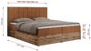 Boxspringbett, Schlafzimmerbett, Bettkasten - BELLISSIMO - 140 x 200 cm - Orange Stoff - H4 Bild 5