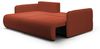Ecksofa Sofa mit Schlaffunktion CALGARY Stoff Curio Ziegelrot Ottomane Links Bild 2
