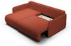 Ecksofa Sofa mit Schlaffunktion CALGARY Stoff Curio Ziegelrot Ottomane Links Bild 3