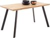MCA living Esstisch Zeballos (1-St, Holztisch, OTTOs Choice), Tischplatte aus Zerreiche, Schweizer Kante, belastbar bis 100 Kg Bild 3