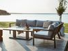 Gartencouchtisch Heis, aus Aluminium und Glas, modern, höhenverstellbar, schwarz Bild 3
