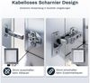 SONNI Badezimmerspiegelschrank Spiegelschrank 60 x 70 x 13 cm Edelstahl mit LED-Beleuchtung Bad IP44 Bild 3