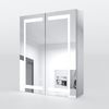 SONNI Badezimmerspiegelschrank Spiegelschrank 60 x 70 x 13 cm Edelstahl mit LED-Beleuchtung Bad IP44 Bild 5