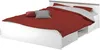 Vente-unique - PABLO Bett Holz, Platte Weiß - B 193 cm x H 58,9 cm x L 145,8 cm Bild 4