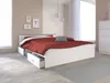 Vente-unique - PABLO Bett Holz, Platte Weiß - B 193 cm x H 58,9 cm x L 145,8 cm Bild 2
