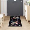 vidaXL Küchen Teppich Schwarz 180 x 60 cm Samt 42013425 Bild 3