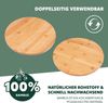 Pizzaservier-Set 3tlg aus Bambus / rundes Schneidebrett, Pizzaheber und Pizzaschneider Bild 3