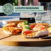 Pizzaservier-Set 3tlg aus Bambus / rundes Schneidebrett, Pizzaheber und Pizzaschneider Bild 5