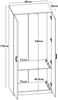 Kleiderschrank Bodolz 176x80x52 cm mit 1 Fach [en. casa] Bild 3