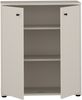 Forte TEMPRA 2 Kommode 70 80, Moderne Kommode 2-türig, Schlafzimmer, Wohnzimmer, Büro, Holzwerkstoff, Kaschmir|Beige, 73,7 cm breit x 85,5 cm hoch x 34,8 cm tief Bild 3