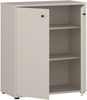 Forte TEMPRA 2 Kommode 70 80, Moderne Kommode 2-türig, Schlafzimmer, Wohnzimmer, Büro, Holzwerkstoff, Kaschmir|Beige, 73,7 cm breit x 85,5 cm hoch x 34,8 cm tief Bild 4