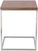 Beistelltisch Flat Edelstahl/Nussbaum 50x40x40cm Bild 4