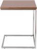 Beistelltisch Flat Edelstahl/Nussbaum 50x40x40cm Bild 3