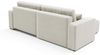 Ecksofa Sofa mit Schlaffunktion AUGUSTO in Stoff Wind Creme Ottomane Links Bild 5