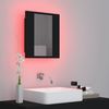 LED Spiegelschrank, Badezimmerschrank Schwarz 40x12x45 cm Acryl Bild 5
