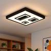 LED Deckenleuchte, schwarz, Backlight, L 42,3 cm Bild 3