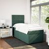 vidaXL Boxspringbett mit Matratze Dunkelgrün 80x200 cm Samt 3290771 Bild 3