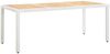vidaXL 9-tlg. Garten-Essgruppe Poly Rattan Weiß 45980 Bild 3