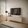 Selsey 'Tovi' TV-Schrank 3-türig, 175 cm, Kaschmirgrau / Holzoptik Eiche Bild 3