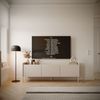 Selsey 'Tovi' TV-Schrank 3-türig, 175 cm, Kaschmirgrau / Holzoptik Eiche Bild 2