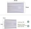 ZMH LED Wandleuchte Innen Weiß Modern Design 3000K Warmweiß 5W Up and Down Leuchten Für Schlafzimmer Flur Treppenhaus Bild 2
