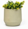 VIVANNO Blumentopf Fiberglas NEXORA Rund - Vesuvcreme Matt (1 St), 31x28 cm Bild 3
