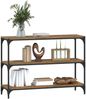 vidaXL Bücherregal Räuchereiche 100x33x70,5 cm Holzwerkstoff und Stahl 819354 Bild 4