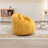 Bean Bag Sofa Lazy Sofa 145×95×63 cm aus Chenille in Gelb,Bequemer Lounge Stuhl für Erwachsene und Kinder Bild 5