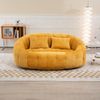 Bean Bag Sofa Lazy Sofa 145×95×63 cm aus Chenille in Gelb,Bequemer Lounge Stuhl für Erwachsene und Kinder Bild 2