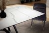Esstisch 180-260cm Ausziehbar Keramik Glas Weiß Marmor-Optik Metallbeine Bild 5