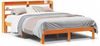 vidaXL Massivholzbett ohne Matratze Wachsbraun 135x190 cm Kiefernholz 3306801 Bild 2