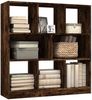 vidaXL Bücherregal Räuchereiche 97,5x29,5x100 cm Holzwerkstoff 826378 Bild 3