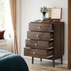 Kommode mit 4 Schubladen 60x40x90 cm, Holzschrank, Schubladenschrank mit Massivholzbeinen und Metallknöpfen Bild 3