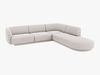 Micadoni Ecksofa Miley 6-Sitzer Rechts Chenille Haga Hellgrau Bild 2